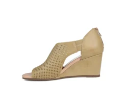 Journee Collection Womens Aretha Wedge Sandal - Taupe -Rack Room Footwear Sales US 01 102155 03