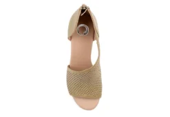 Journee Collection Womens Aretha Wedge Sandal - Taupe -Rack Room Footwear Sales US 01 102155 05