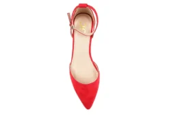 Journee Collection Womens Arkie Pump - Red 12 Journee Collection Womens Arkie Pump - Red -Rack Room Footwear Sales US 01 102160 05