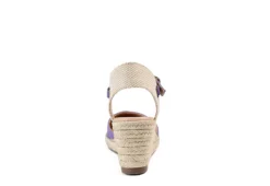Journee Collection Womens Ashlyn Wedge Sandal - Purple -Rack Room Footwear Sales US 01 102163 04