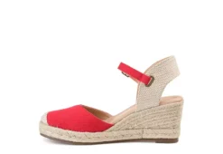 Journee Collection Womens Ashlyn Wedge Sandal - Red -Rack Room Footwear Sales US 01 102164 03