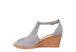 Journee Collection Womens Kedzie Wedge Sandal - Grey 10 Journee Collection Womens Kedzie Wedge Sandal - Grey -Rack Room Footwear Sales US 01 102267 03