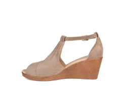 Journee Collection Womens Kedzie Wedge Sandal - Taupe 10 Journee Collection Womens Kedzie Wedge Sandal - Taupe -Rack Room Footwear Sales US 01 102269 03