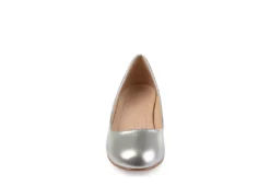 Journee Collection Womens Saar Pump - Silver -Rack Room Footwear Sales US 01 103359 02