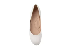 Journee Collection Womens Saar Pump - White -Rack Room Footwear Sales US 01 103360 05