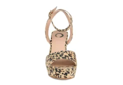 Journee Collection Womens Nairri Platform Sandal - Leopard -Rack Room Footwear Sales US 01 103510 02