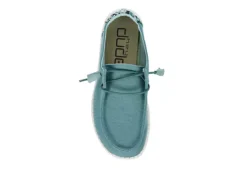 Heydude Womens Wendy Slip On Sneaker - Turquoise -Rack Room Footwear Sales US 01 103609 05