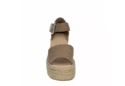 Michael By Michael Shannon Womens Giulia Wedge Sandal - Taupe -Rack Room Footwear Sales US 01 105204 02