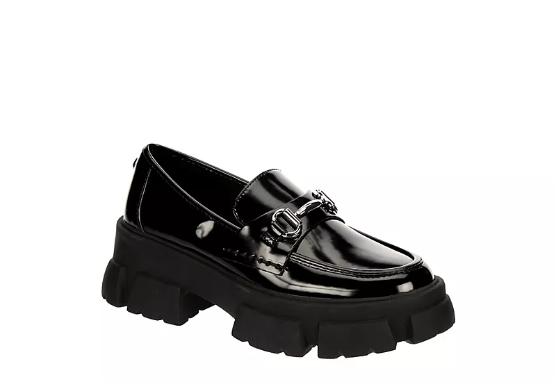 Steve Madden Womens Trifecta Loafer - Black 1 Steve Madden Womens Trifecta Loafer - Black