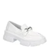 Steve Madden Womens Trifecta Loafer - White