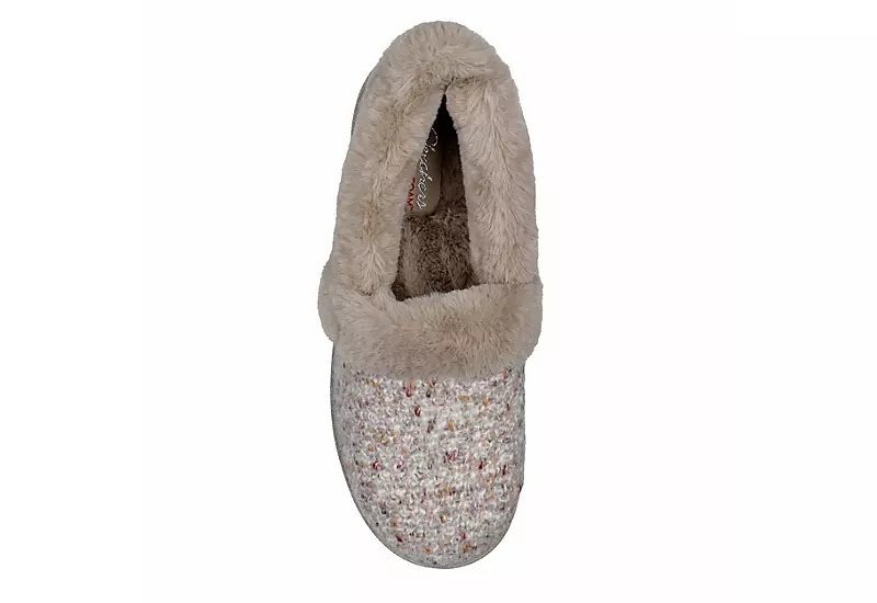Skechers Womens Cozy Campfire Lazy Sunday Slipper - Taupe 4 Skechers Womens Cozy Campfire Lazy Sunday Slipper - Taupe - Image 4
