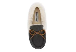 Minnetonka Womens Jessica Trapper Slipper - Dark Grey -Rack Room Footwear Sales US 01 106041 05
