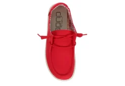 Heydude Womens Wendy Slip On Sneaker - Red -Rack Room Footwear Sales US 01 106161 05
