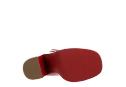 Steve Madden Womens Twice Pump - Red -Rack Room Footwear Sales US 01 106225 06