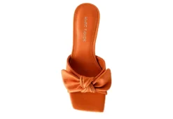Marc Fisher Womens Demar Slide Sandal - Orange -Rack Room Footwear Sales US 01 106243 03