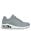 Skechers Womens Uno 2 Sneaker - Grey