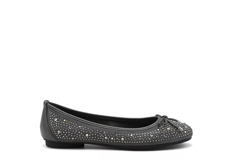 Adrienne Vittadini Womens Cathi Flat - Pewter 2 Adrienne Vittadini Womens Cathi Flat - Pewter - Image 2