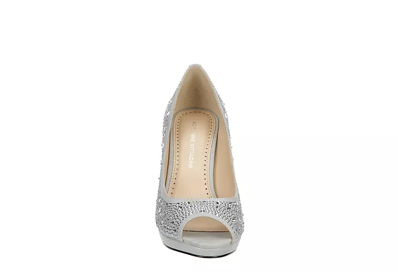 Adrienne Vittadini Womens Gervin Pump - Silver 3 Adrienne Vittadini Womens Gervin Pump - Silver - Image 3