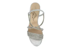 N By Nina Womens Lourdes Sandal - Silver -Rack Room Footwear Sales US 01 106400 05
