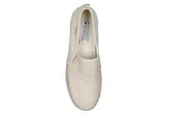 Skechers Womens Flexpadrille Hi Pleasant Harmony Slip On Sneaker - Natural -Rack Room Footwear Sales US 01 106894 03