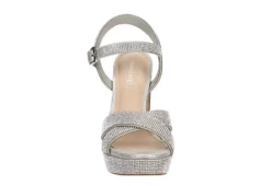 Maripe Womens Leilani Platform Sandal - Silver -Rack Room Footwear Sales US 01 107005 02