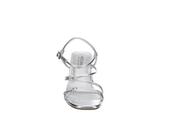 Michael By Michael Shannon Womens Tristan Sandal - Silver -Rack Room Footwear Sales US 01 107017 02