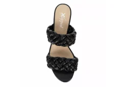 Xappeal Womens Maia Slide Sandal - Black -Rack Room Footwear Sales US 01 107026 05