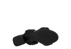 Xappeal Womens Maia Slide Sandal - Black -Rack Room Footwear Sales US 01 107026 06