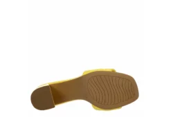 Michael By Michael Shannon Womens Riya Slide Sandal - Yellow -Rack Room Footwear Sales US 01 107027 06