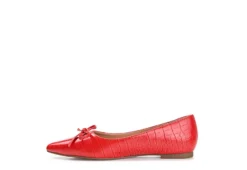Journee Collection Womens Devalyn Flat - Red -Rack Room Footwear Sales US 01 107047 03