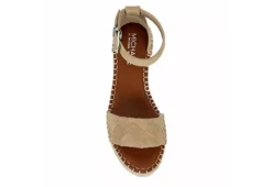 Michael By Michael Shannon Womens Bridgette Wedge Sandal - Tan -Rack Room Footwear Sales US 01 107382 05