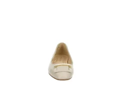 Adrienne Vittadini Womens Jacksi Flat - Ivory -Rack Room Footwear Sales US 01 107384 02