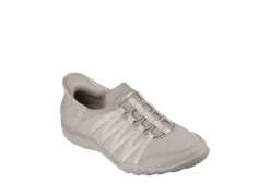 Skechers Womens Slip-ins Breathe Easy Roll With Me Sneaker - Taupe