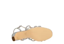 N By Nina Womens Bloom Sandal - Silver -Rack Room Footwear Sales US 01 107405 06