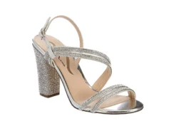 N By Nina Womens Sabetha Sandal - Silver