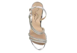 N By Nina Womens Sabetha Sandal - Silver -Rack Room Footwear Sales US 01 107407 05