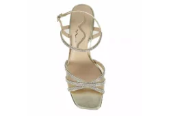 N By Nina Womens Sevyn Platform Sandal - Gold -Rack Room Footwear Sales US 01 107409 05