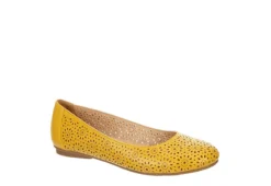 Mootsies Tootsies Womens Belva Flat - Yellow