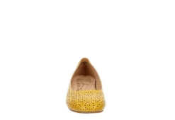 Mootsies Tootsies Womens Belva Flat - Yellow -Rack Room Footwear Sales US 01 107414 02