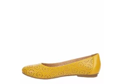 Mootsies Tootsies Womens Belva Flat - Yellow -Rack Room Footwear Sales US 01 107414 03