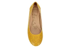 Mootsies Tootsies Womens Belva Flat - Yellow -Rack Room Footwear Sales US 01 107414 05