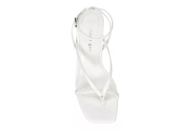 Madden Girl Womens Marrvel Sandal - White 6 Madden Girl Womens Marrvel Sandal - White - Image 6