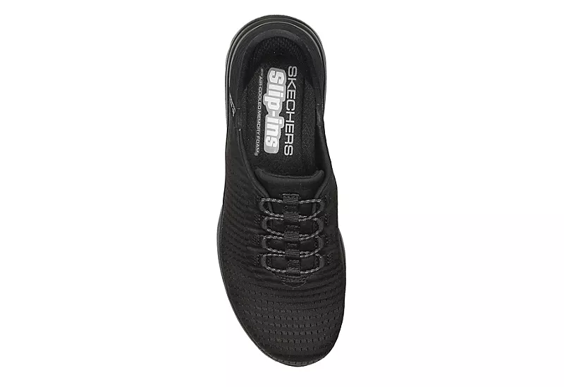 Skechers Womens Slip-ins On-the-go Flex Clever Sneaker - Black 4 Skechers Womens Slip-ins On-the-go Flex Clever Sneaker - Black - Image 4