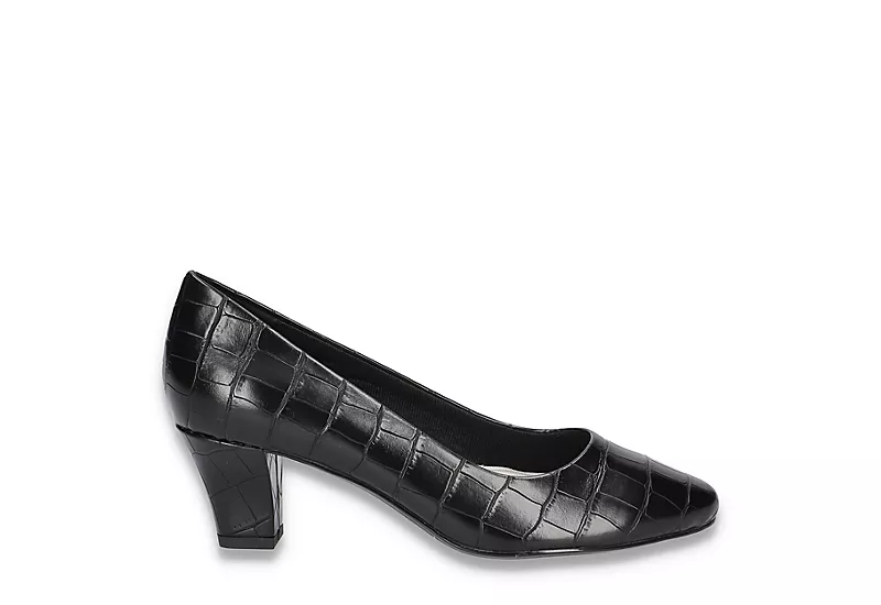 Easy Street Womens Ballari Pump - Black 2 Easy Street Womens Ballari Pump - Black - Image 2