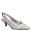 Easy Street Womens Emerin Slingback Pump - Silver