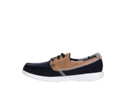 Skechers Womens Go Walk Lite Playa Vista Boat Shoe - Navy -Rack Room Footwear Sales US 01 112127 03