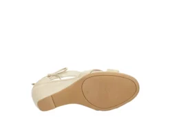 Chinese Laundry Womens Celly Wedge Sandal - Beige -Rack Room Footwear Sales US 01 132194 06