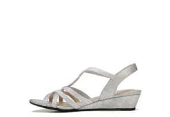 Lifestride Womens Yaya Wedge Sandal - Silver -Rack Room Footwear Sales US 01 200113 03