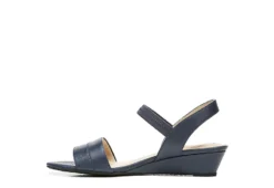 Lifestride Womens Yuma Wedge Sandal - Navy -Rack Room Footwear Sales US 01 201297 03
