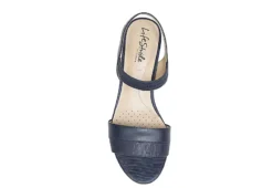 Lifestride Womens Yuma Wedge Sandal - Navy -Rack Room Footwear Sales US 01 201297 05